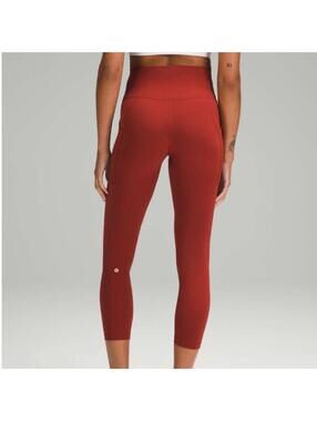 Lululemon Wunder Train High-Rise Tight with Pockets 25" Terra Orange Size 0